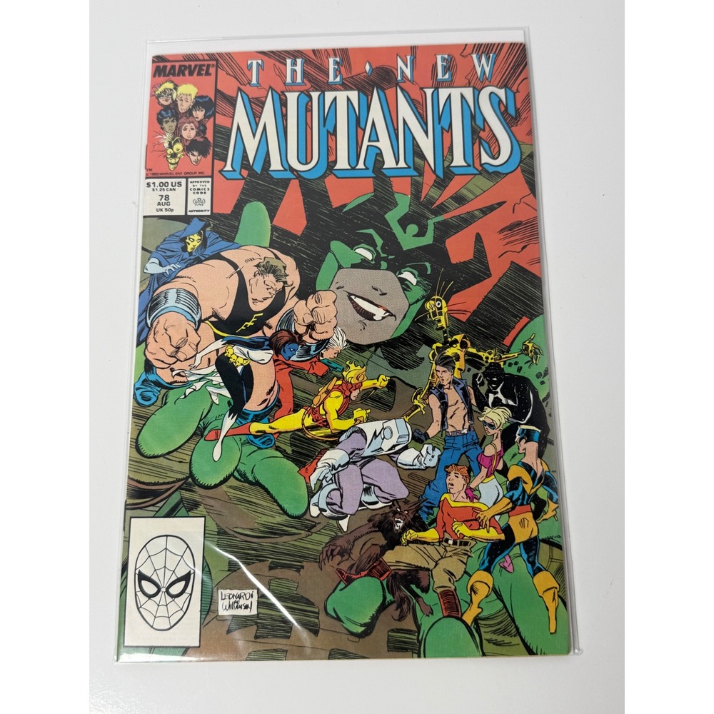 The New Mutants 78 Marvel 1989 Hela Cover Rick Leonardi Copper Age Comic Book